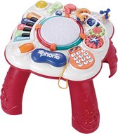 Table d'activités - Table de jeu Bébé - Table enfant - Téléphone - Musique - Rose