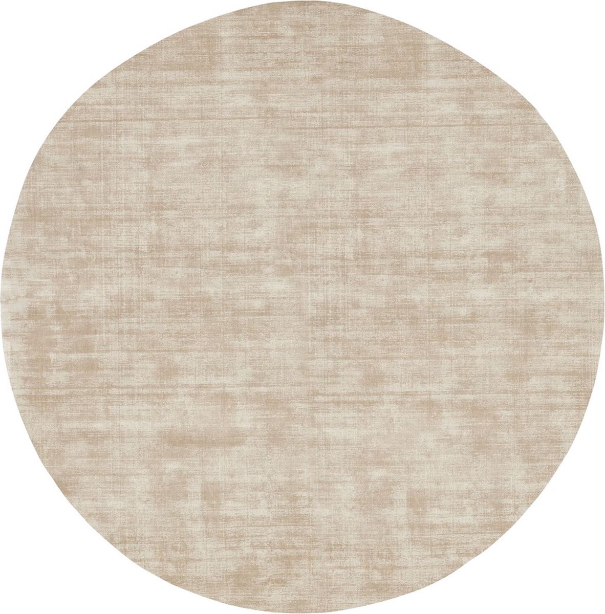 Must living vloerkleed La Belle rond viscose Ø200 cm - Beige