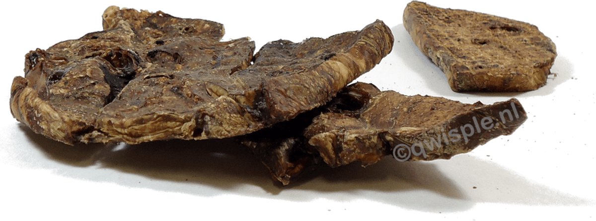 Qwisple Runderlong Plat - Hondensnacks Gedroogd Rund - 1000 gr