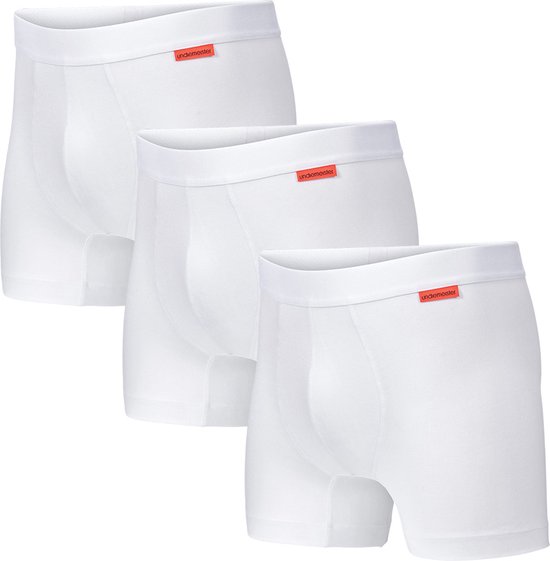 Undiemeister® Boxer - Boxer homme - Sous-vêtements - Caleçons homme - Made of Mellowood - Boxer - Chalk White (blanc) - 3 pièce(s) - XL