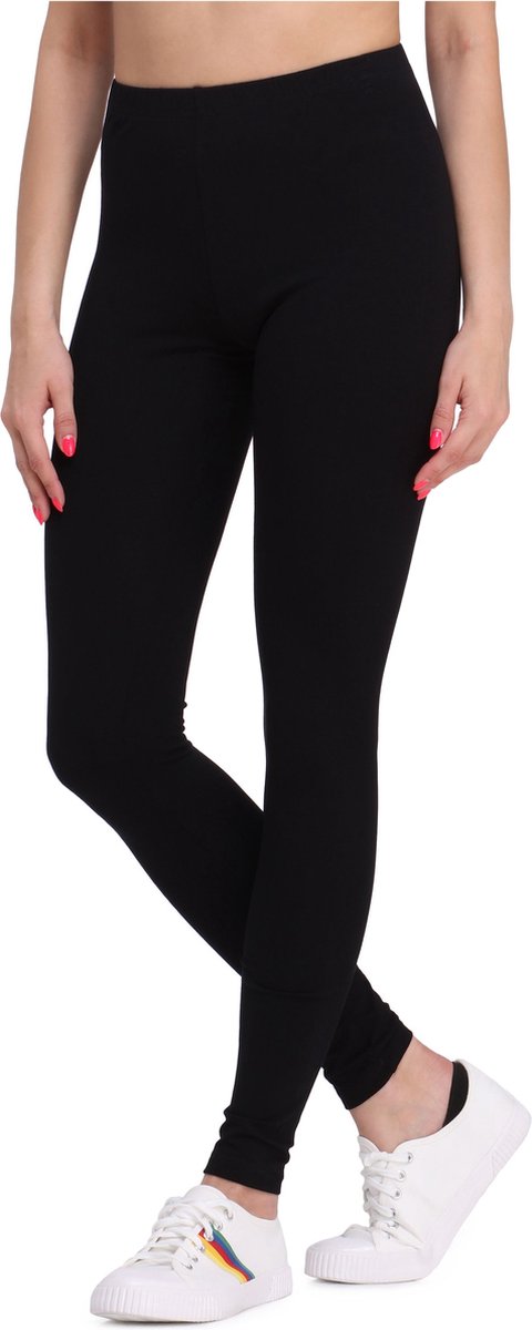 Bellivalini BLV-BLV50-147-LE Dames Leggings - Sport - Vrijetijdsbroek - Lang - Viscose - Sporbroek - Yogabroek - Zwart - XL