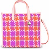 Hillary Handbag 44 Ribbon Check Purple Cactus Lilac: OS
