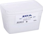 Boîte congélateur EDA - 1,25L - lot de 2 - transparente