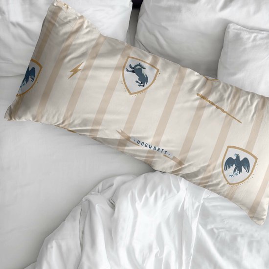 Herding Harry Potter beddengoedset, kussensloop 80 x 80 cm, dekbedovertrek 135 x 200 cm, met soepele ritssluiting, 100% katoen renforcé, grijs : Klaus Herding GmbH