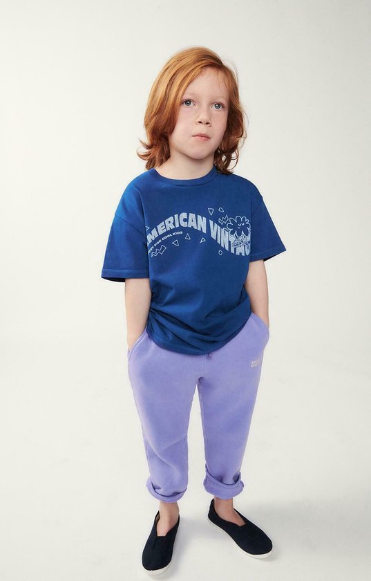 AMERICAN VINTAGE Izubird Jogger Kids - pantalon d'entraînement - Violet - Taille 134