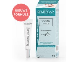 Remescar tegen Hangende Oogleden Tensor - Alternatief voor ooglidstickers en ooglidtape, Ooglidcorrectie via ooglid liftende crème, Anti Aging oogcreme, 8 ml voor maar liefst 160 applicaties