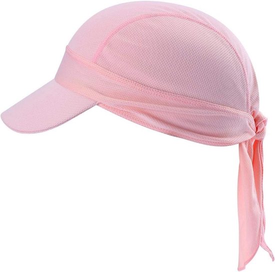 Bastix - bandana cap met klep, ademende, sneldrogende piratencap, UV-bescherming, verstelbare bikerdoek
