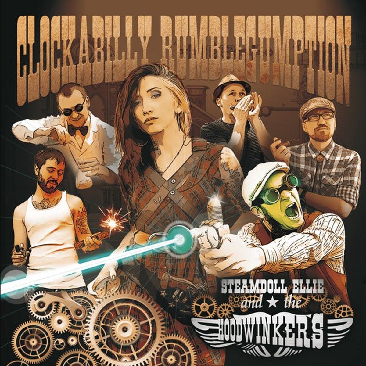 Steamdoll Ellie And The Hoodwinkers - Clockabilly Rumblegumption (CD)