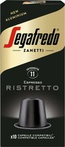 Segafredo - Ristretto - 50 Koffie Cups - Sterkte 7/10 - Nespresso cups - Medium gebrand - Arabica en Robusta cups