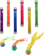 Ensemble de jouets de plongée - barres de plongée et algues - 9 pièces - coloré - eau/piscine