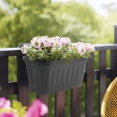 Jardinière de balcon en plastique suspendue rectangulaire/boîte à fleurs avec Crochet -décorations de Jardin/balcon