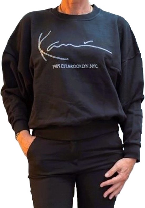 Karl Kani Signature crew black Sweater Dames L TIJDELIJK EURO 10 KORTING bol