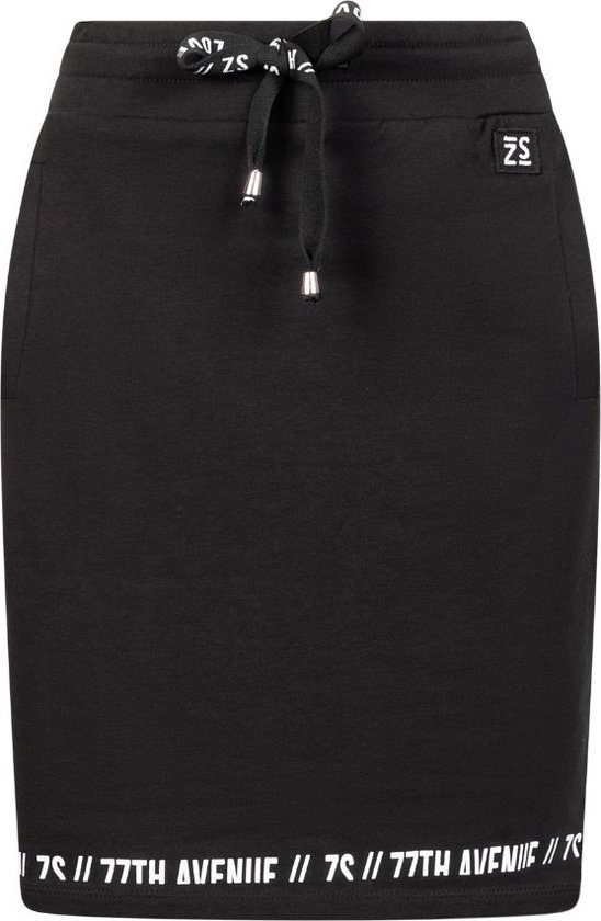 ZOSO 242 Simone Sporty Skirt With Print Black/White