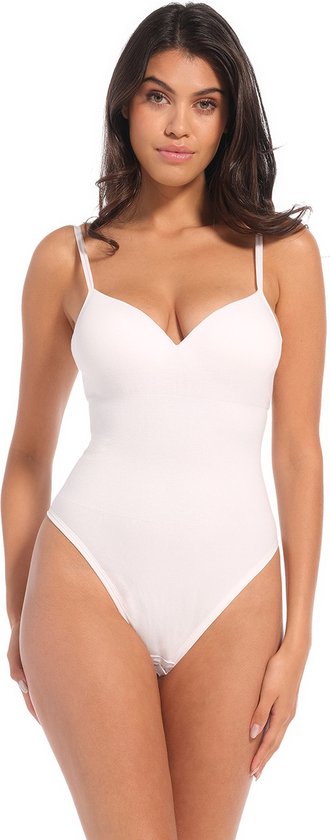 MAGIC Bodyfashion Body Soft Thong Body Corrigerend ondergoed - Crispy White - Maat L