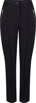 Zoso Broek Merle Crepe Fabric Trouser 241 0008 Navy Dames Maat - M