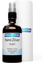 Nova Vitae - Nano Zilver Spray - 15 ppm - Colloïdaal - Ionisch - Zilverhydrosol - 100 ml