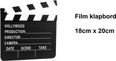 Film klapper Hollywood 18 cm x 20 cm - Movie film klapbord - Film klapperbord festival gala thema feest party