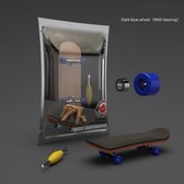 Vinger Skateboard | Fingerboard | Mini Skateboard | Skateboard Kan Kantelen | 5 Lagen | Hoge Kwaliteit | Donkerblauw