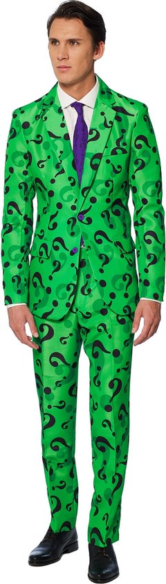 Suitmeister The  Riddler - Heren Kostuum - Groen - Halloween