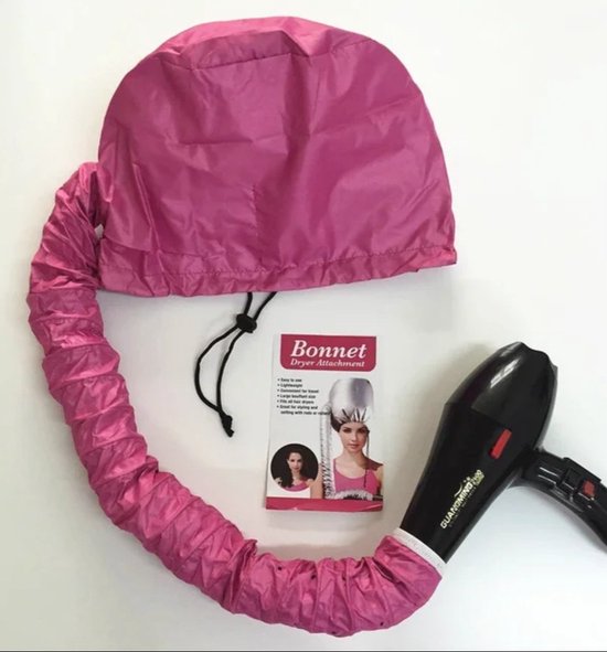 Foto: Bonnet curly girl producten verstelbare droogkap curly girl one size haardroogkap stoomkap haardroger haarstyling haar steamer fohn voor thuis roze must have voor perfecte haren 