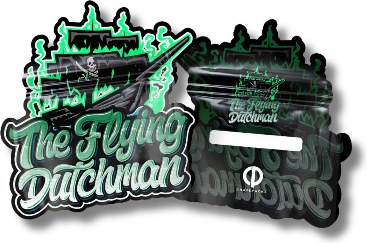 CravePacks The Flying Dutchman 14X15CM - Mylar bags - Gripzakjes - Ziplock - Vershoudzakjes