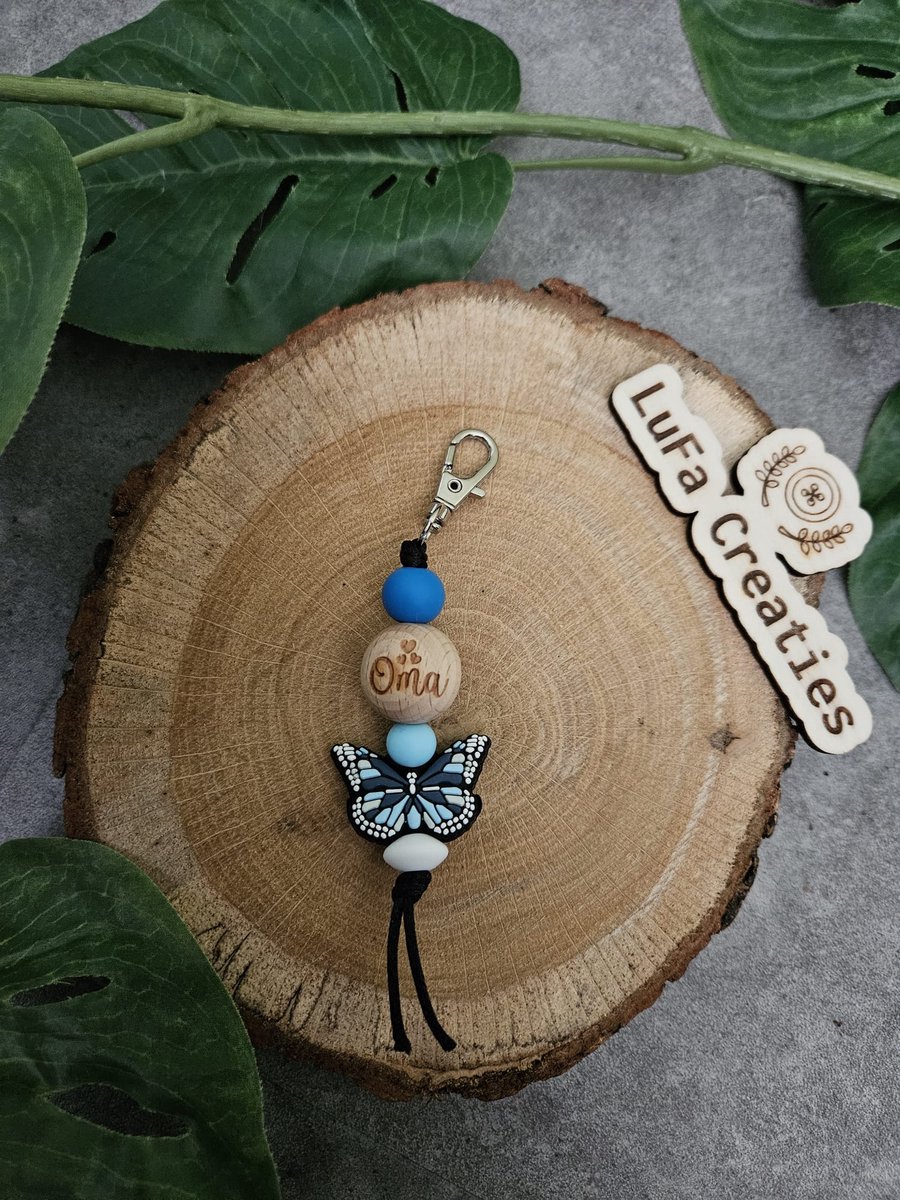 Sleutelhanger voor oma met vlinder