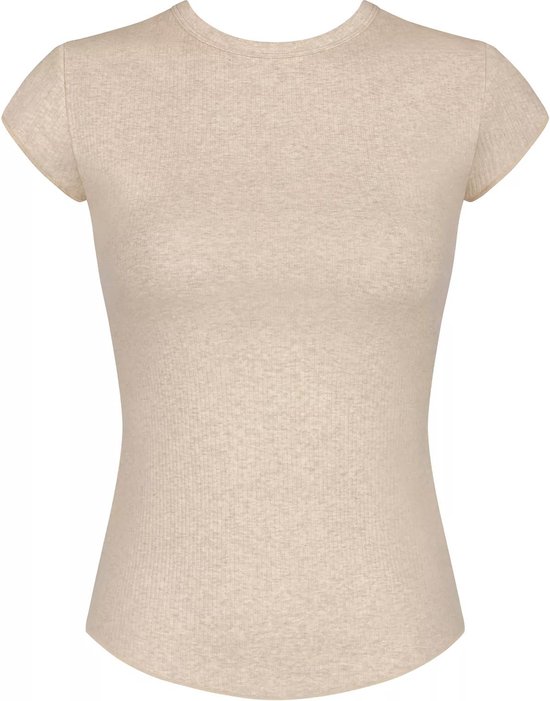 Sloggi Women GO Ribbed T-Shirt (1-pack) - dames T-shirt - grijs - Maat: