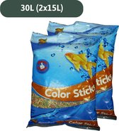 Superfish Color Sticks kleurvoer voor vijvervissen - 30L - 2 zakken van 15 Liter