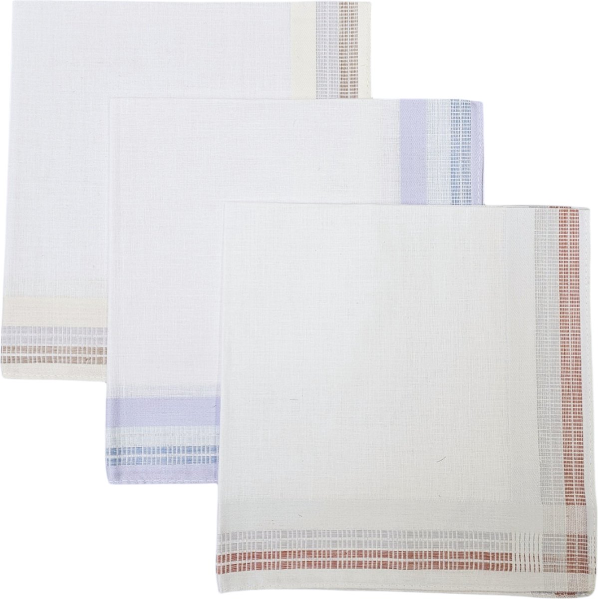 Goedkoopste Fako Fashion® - Heren Zakdoeken - Zakdoek - 100 Katoen - 40x40cm - Serie 17 - 3 Stuks