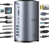 ORICO Thunderbolt Docking Station - 15-in-1 - 40 Gbps - Dual 4K Display - Grijs