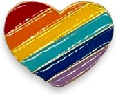 Verspreid Liefde met de Pride Rainbow Heart Model 2 Pin/Button