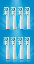 Têtes de brosse Oral B, DUO, 8 pièces, têtes de brosse à dents de rechange doubles pour: brosse à dents électrique Oral B Braun Pro 1000 8000 9000