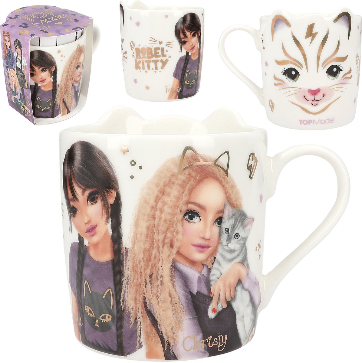 Goedkoopste Depesche - TOPModel beker - REBEL KITTY