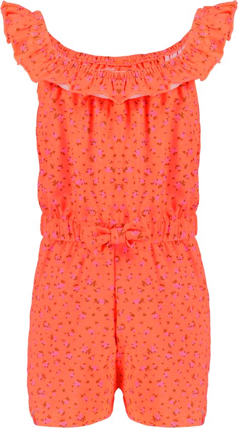 4PRESIDENT Meisjes jurk - Coral Flower AOP - Maat 140 - Meisjes jurken