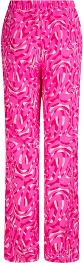 Lofty Manner Broek Trouser Madow Pd35 312 Pink Swirl Print Dames Maat - XS