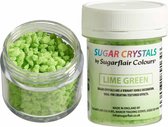 Sugarflair Suikerkristallen - Lime Green - 40g - Eetbare Taartdecoratie
