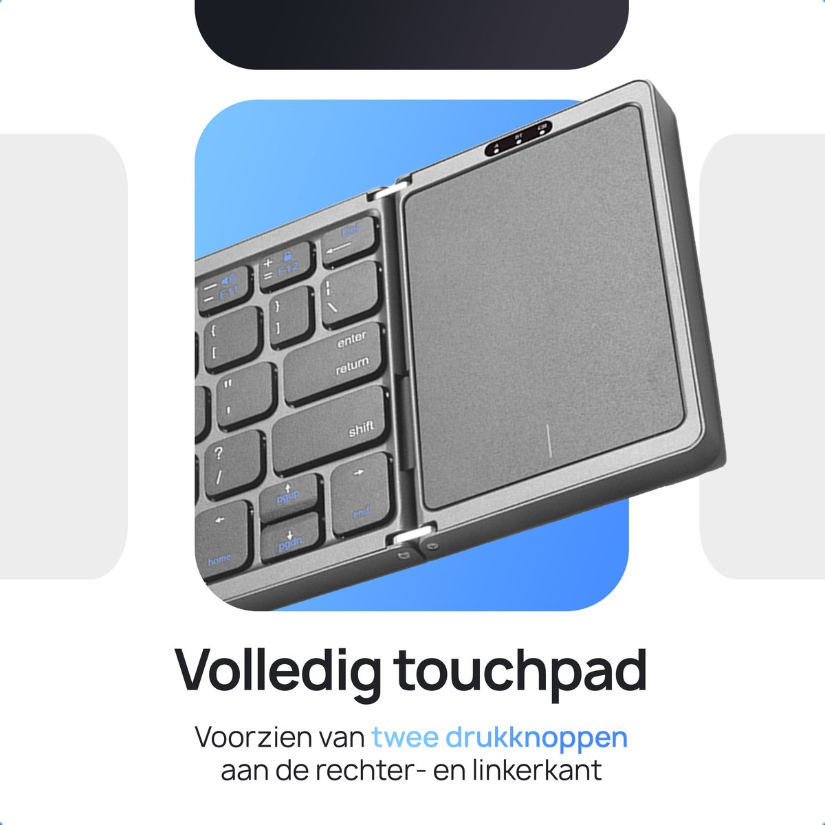 HP K&G Opvouwbaar Toetsenbord - Groot Touchpad thumbnail 5