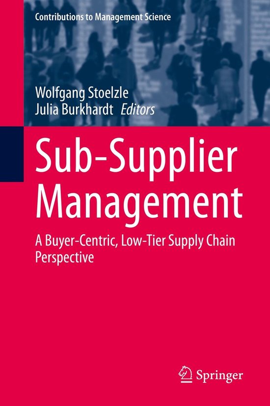 Contributions to Management Science - Sub-Supplier Managemen ... - cover