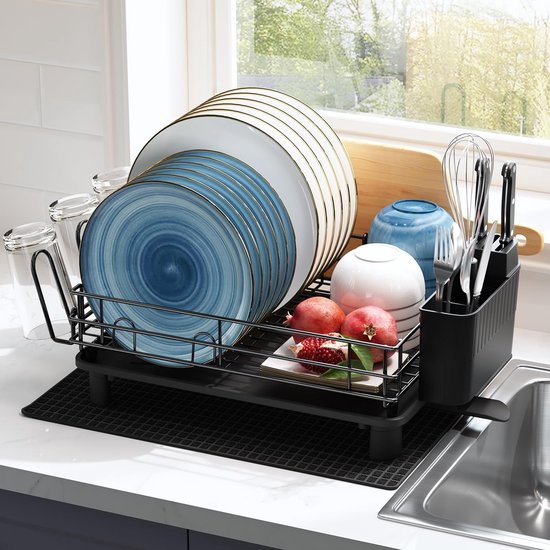 Afdruiprek met houten handgrepen