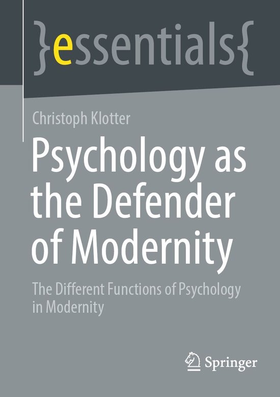 essentials - Psychology as the Defender of Modernity - cover