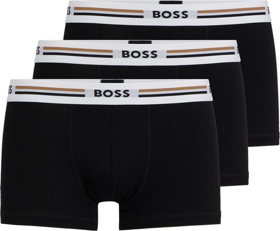 HUGO BOSS Revive trunks (3-pack) - heren boxers kort - zwart - Maat: