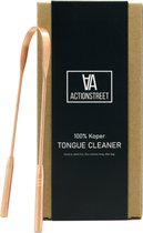 ActionStreet Tongschraper - Tongreiniger - Koper - Katoenen Opbergzak