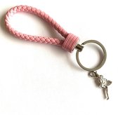 Sleutelhanger - Roze - Yoga - Turnen - Ontspanning - Pilates - Natarajasana - Hanger - Leer - SportPresent - Sportsieraad - Sieraden - Team