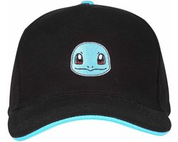 Pokémon Squirtle Badge Cap zwart Katoen Unisex - Fan merch, Gaming, Nintendo