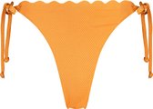 Hunkemöller Cheeky Tanga Bikinibroekje Scallop Lurex Oranje XS