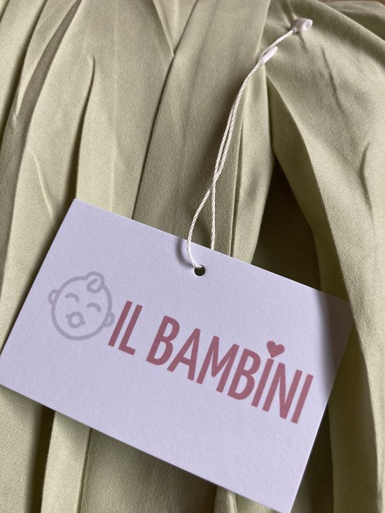 IL BAMBINI - Grote Baby klamboe voor Babykamer - Babybedje - Hemeltje - Lente groen - Licht groen — afbeelding 2