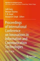 Algorithms for Intelligent Systems - Proceedings of International Conference on Innovations in Information and Communication Technologies