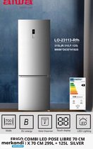 AIWA LO-23113-Rfh réfrigérateur-congélateur combiné 192x70 424 L