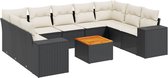 vidaXL-10-delige-Loungeset-met-kussens-poly-rattan-zwart
