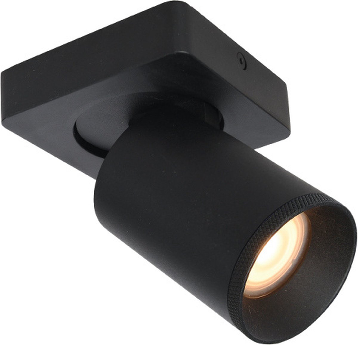 Plafondlamp Mega 1L Zwart - excl. 1x GU10 lichtbron - IP54 - Dimbaar > spots verlichting led zwart | opbouwspot led zwart | plafondlamp zwart | badkamerlamp zwart | spot badkamer zwart | opbouwspot badkamer zwart | spotje led zwart